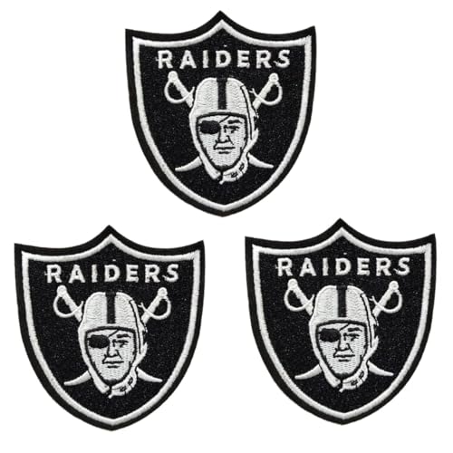 3Pcs Rugby Fans Favorite Team Logo Embroidered Patch, Iron on or Sew on Patch Applique for Clothes, Dress, Hat, Jeans, DIY Accessories