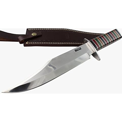 Moorhaus D2 Knife 15 1/4" Total Length - Includes Leather Sheath - Handmade Cover