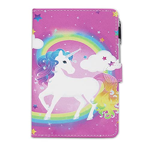 Fancity For Ipad 9Th Generation Case 2021, For Ipad 8Th 7Th Generation Case (2020/2019 Release), 10.2 Inch Pu Leather Case With Pen Holder, Smart Wake Sleep Stand Cover With Card Slot, Angle Unicorn #TOP1