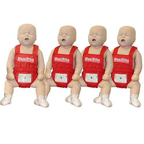 image for MCR Medical PRESTAN CPR Adult Manikin 4-Pack w. Feedback, Infant Manik