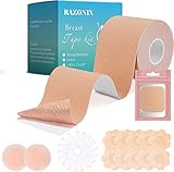 Boob Tape,Breast Lift Tape 3 inch Wide,Waterproof & Sweatproof Body Tape for Breast Lift,1 Breast Li