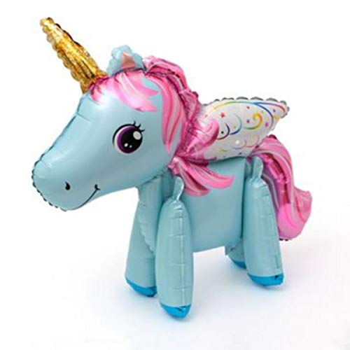 6 Pack 3D Unicorn Balloons Walking Animal Balloons Aluminum Foil Balloons For Birthday Party Decorations Supplies Wedding Baby Shower Decoration, 6 Style #TOP7