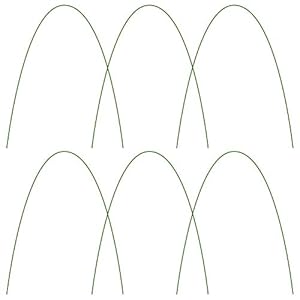 Lideblue Metall Gartenpfähle Folientunnel 6er-Pack