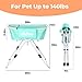 KITPLUS Portable Dog Bathtub, 5 Height Adjustable Dog Washing Station for Pet Shower and Grooming Foldable Bathing Tub with Storage & Anti-Slip Design for Small Large Dogs Cats