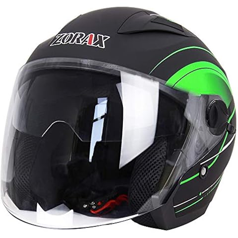 Zorax Graphic Green XS Double Visor Helmet Cover