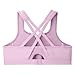 Glamorise Full Figure Plus Size Zip Up Front-Closure Sports Bra Wirefree #9266 Lavender