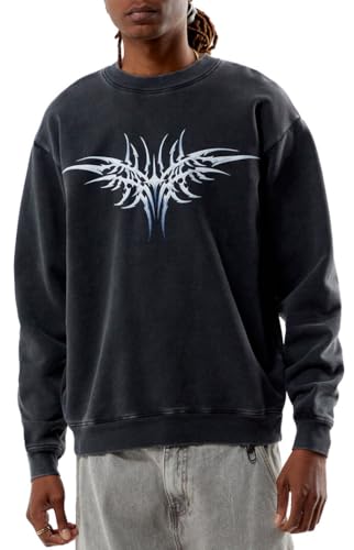 PacSun Men's Cyber Wings Crew Neck Sweatshirt