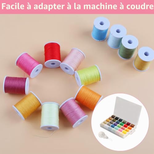 XiangJunly Fil À Coudre Pour Machine À Coudre fil couture – vue 3