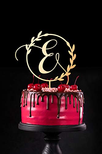 E - Personalized Letter Cake Toppers - Customize Your Own Cake Topper By Choosing Design, Letter, Color And Size – Made In Usa #TOP1