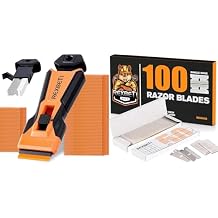 REXBETI Razor Blade Scraper Tool, 100PCS Single Edge Razor Blades, Industrial Razor Blades for Scraper