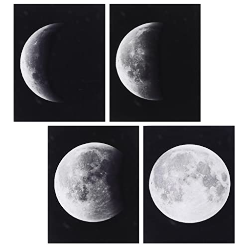 Phases de la lune tableaux abstraits sur toile décoration murale salon chambre moderne - 2