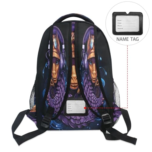Sac à dos scolaire hippocampe pour filles et garçons