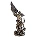 Top Collection Archangel St. Michael Statue - Michael Archangel of Heaven Defeating Lucifer in Premium Cold-Cast Bronze - 10-Inch Collectible Angel Figurine