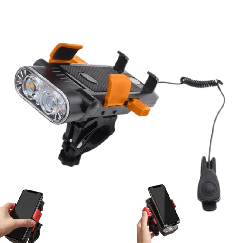 Amazon | 多機能 自転車ライト 800 ルーメン高輝度 LED ライト スマホ