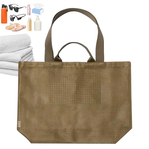 Sac de plage en maille grande capacité pour ne plus ramener de sable chez vous