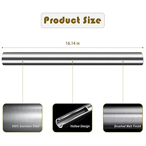 Stainless Steel Rolling Pin, Nonstick Rolling Pin For Baking Fondant, Pizza, Pie, Pastry, Pasta, Dough, Cookies #TOP1