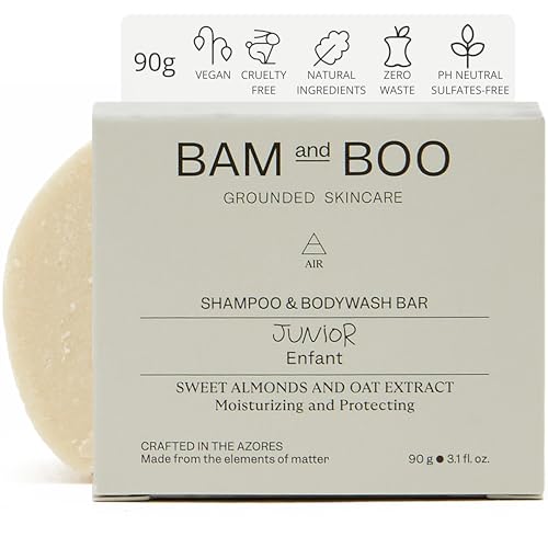 Gel Champu Niños Hidrata y Protege 90gr - Champu Natural Sin Sulfatos Ni Parabenos PH Neutro - Avena y Almendras Dulces - Gel y Champu 2 en 1 Niños, Natural Vegano y Ecologico