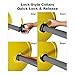 POWER GUIDANCE Barbell Collars Barbell Clips,2 inch Olympic Barbell Clamps,Non-Slip Weight Clamps Quick Release Barbell Collar for Workout Weightlifting, Gym Equipment Accessories
