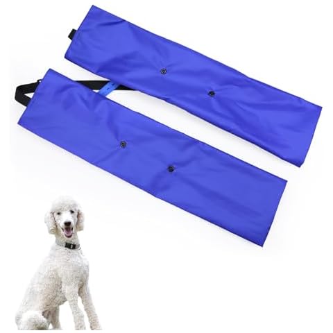 vomvomp Waterproof Dog Leggings with Adjustable Strap Dogs Leg Covering Protector Dog Waterproof Pee Pants for Poodles Long Haired Dogs on Rainy Days Long Leg Dogs Legging Pants Cover