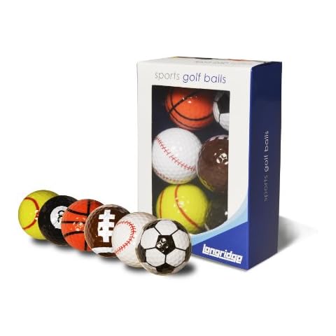 Longridge Novelty Golf Balls - Pack of 6 Cover