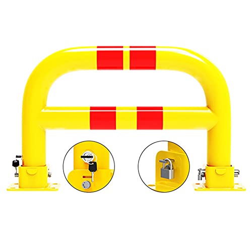 Barrera de estacionamiento plegable bloqueable, bloqueo de poste de espacio de estacionamiento de automóviles Bloqueador de estacionamiento manual, bloqueo de espacio de estacionamiento extraíble, seg