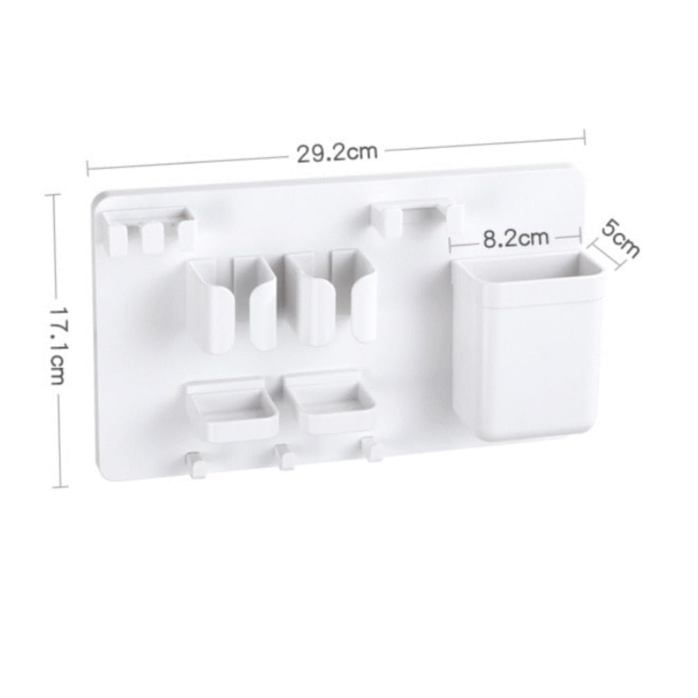 Portacepillo Dientes Estante De Almacenamiento For Baño, Juego Soporte For Cepillo Dientes Montado En La Pared, No Requiere Perforación Organizador(1pcs)