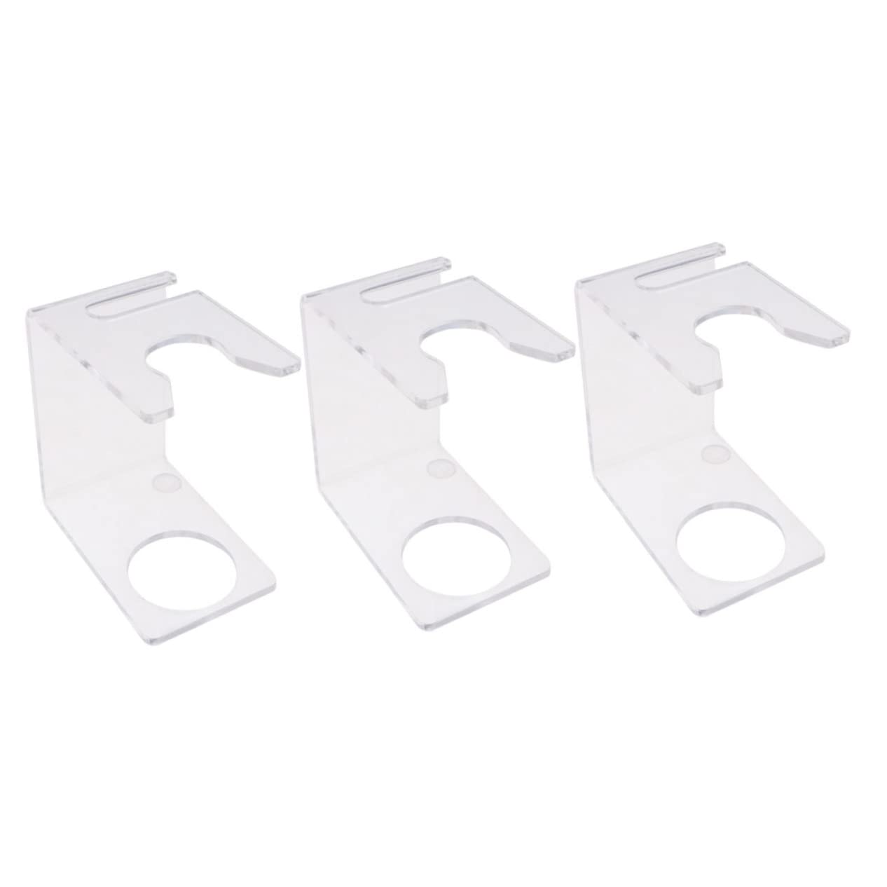 Mikinona 3Pcs Razor Brush Stand Essential Shaving Tool Supporter for Men Space Saving Organizer for Home and Barbershop Keeps Brushes