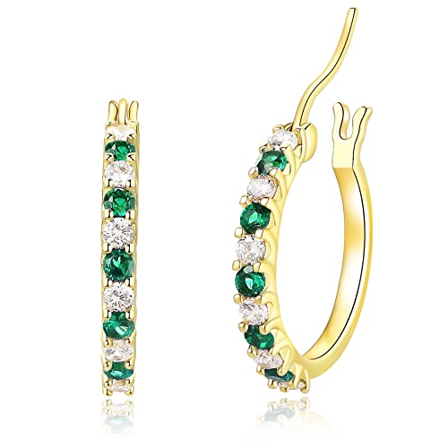 Creolen Gold Damen Ohrringe Ohrringe Silber Hypoallergen Ohrringe Creolen Klein Silber Kreolen Ohrringe 20mm Ohrringe Gold Creolen Goldene Creolen Geschenk für Weihnachten in Schmuck Tasche Cover