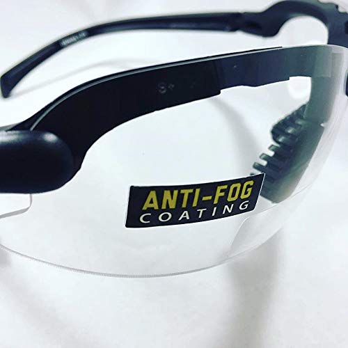 SSP Eyewear 1.50 Bifocal/Reader Safety Glasses with Black Frames and Clear Anti-Fog Lenses, Entiat 1.5 BLK CL A,Black - Clear,ENTIAT 1.5 BLK CL A/F - Thumbnail 3