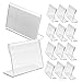 OFFSCH 20pcs commodity display shelves Table stand sign stand price tag emblems wedding sign holder Acrylic display board Pack menu shelf signage label holder