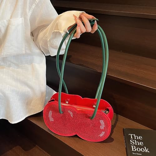 Aoekaff Cherry Shape Purse Shoulder Bag For Women,Fun Cute Unique Handbag Gifts3