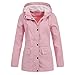 Produktbild Auiyut Damen PU Regenjacke Leichte Windbreaker Kapuzenjacke Übergangsjacke Outdoorjacke Wasserdicht Regenmantel Funktionsjacke mit Kapuze Einfarbig Winddichte Überzieher Gelb Übergroße S-5XL