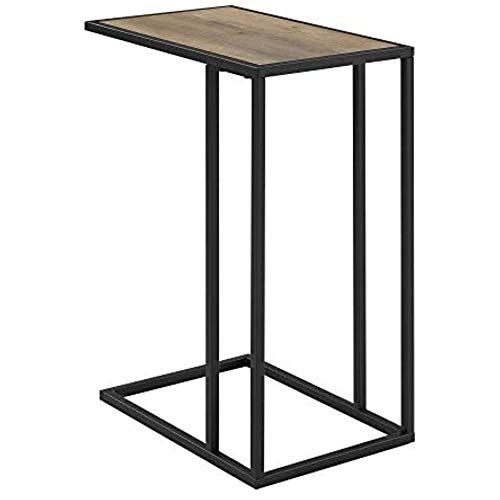 Walker Edison Brentwood Modern Glam Metal Base C Table, 20 Inch, Grey Wash #TOP6