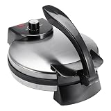 Monwssoe Electric Tortilla Press, 2000W Tortilla Press Machine with Adjustable Temperature & Non-Stick Plate for Roti, Flatbread, Pizza Dough