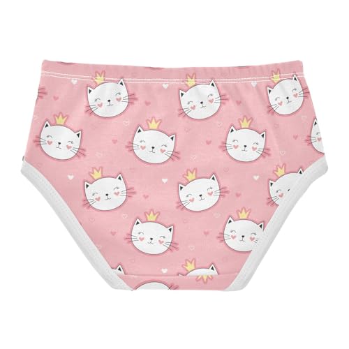 Little Girl Underwear Toddler Panties Kids Undies Cat Cartoon Soft Cotton Briefs 2T-8Y2