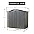 HHOK 6.5FT x 4.2FT Metal Outdoor Storage Shed, Large Lockable Metal Garden Shed with Air Vent Doors for Backyard Patio Lawn to Store Tools, Bikes, Pet Room, Lawnmowers - Black Outdoor Storage Shed