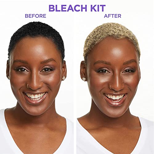 Softsheen-Carson Dark And Lovely Uplift Hair Bleaching Kit For Dark Hair, Bleach Blonde Hair Dye Kit Includes Hair Bleach Powder, Cream Developer And Hair Toner, Bleach Blonde, 1 Kit #TOP3