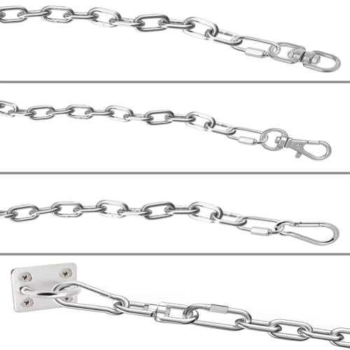 Miniatura 6 de 6 Piezas M2 Cadena De Acero Inoxidable 304 Cadena Soldados De Acero 6m 2mm Para Conectar Y Colgar Cadenas