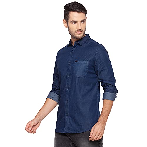 Image of Spykar Men's Striped Slim Fit Shirt
