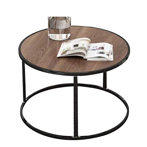 HTLLT Storage Table Iron Coffee Table Marble Texture Durable Coffee Ta