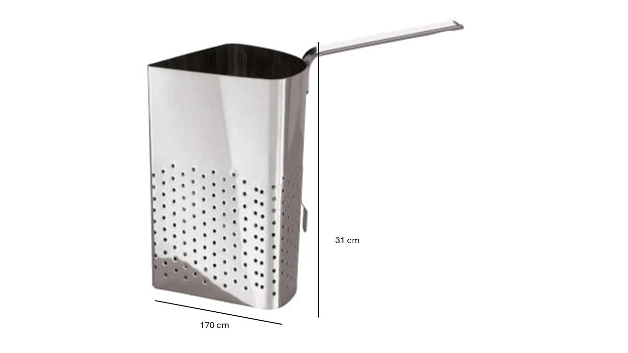 SET 4 SPICCHI COLAPASTA PROFESSIONALE con manico in ACCIAIO INOX AISI 304 (per pentola ø 40 cm) (4) - ATTENZIONE LE NORMALI PENTOLE DI CASA SONO ø 28-30, LO SPICCHIO NON E' ADATTO.