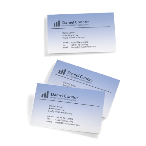 Cartes de visite imprimables 8,5x5,5 cm SIGEL Dp746 bleu 3C
