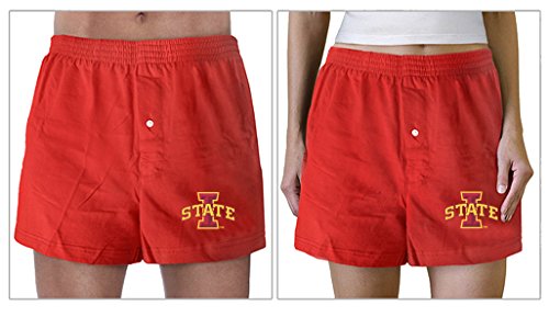 Broad Bay Iowa State Boxers Red Med ISU Cyclones Boxer Shorts 90% Cotton for Him or Her Unisex Medium 1 Pair2