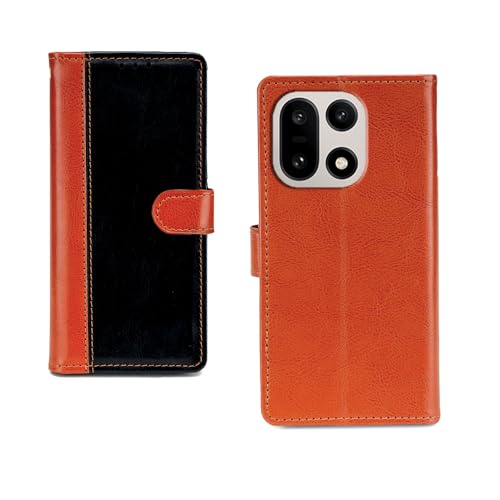 Image of amazon basics OnePlus 15 5G Flip Cover | Card Pockets Wallet & Stand | Flip Cover for OnePlus 15 5G (Beige and Black)