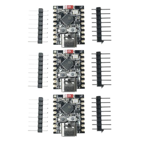 Image of ESP32-C3 Supermini Development Board, 3 Pack 4MB Flash Core Board ESP32 Super Mini Development Board WiFi Bluetooth RISC-V 32-bit CPU 160MHz (3PCS)