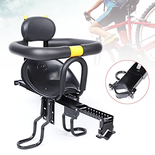 Ribasubb Kids Bike Seat, Front Mount Baby Bike Seat For Adult Bike, Universal Toddler Bike Seat, Kids Front Bike Seat Safety Carrier For Adult Bike Attachment,Mountain Bike,Electric Bikes,Bicycles #TOP7