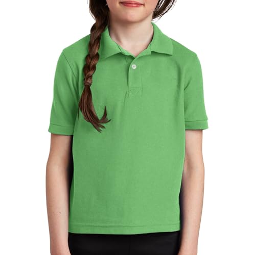 Boys Girls Short Sleeve Pique Polo Shirt School Uniform Shirts Kids Golf Polo Athletic Performance Summer Tops2