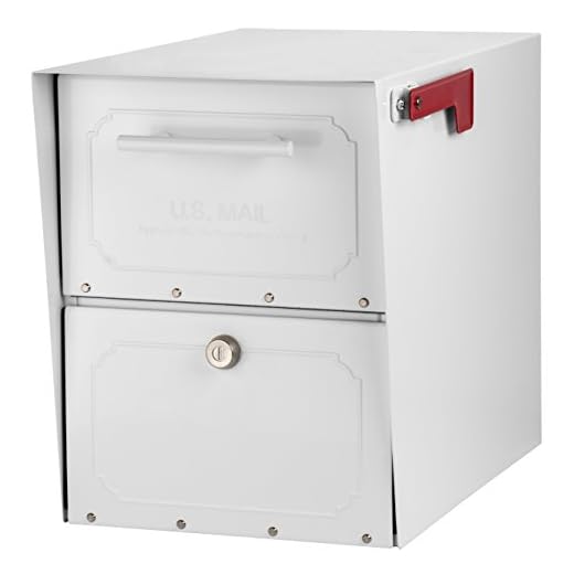 Architectural Mailboxes Oasis Classic Large High Security Parcel Mailbox, White