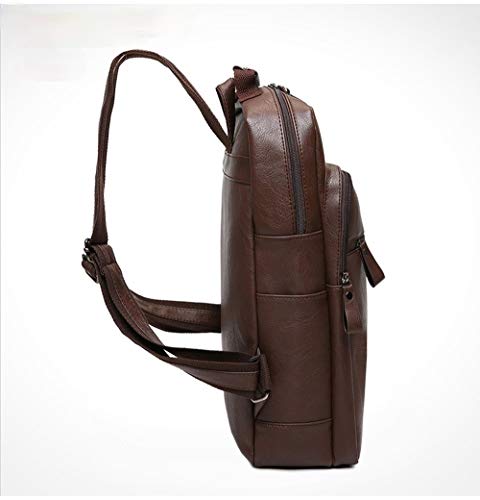 Mochila impermeable de gran capacidad con cuero sintético suave 5