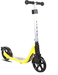 BWCKMTSC Scooters de Movilidad, Scooter para Adultos, Scooter, Scooter para niños pequeños con Frenos, Scooter de cercanías, Carga 100 kg (no eléctrico) (Color: Amarillo)